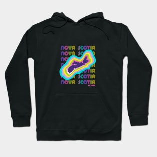 80s Retro Nova Scotia Pop Art Hoodie